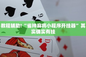必看教程“今日花牌开挂神器”其实确实有挂